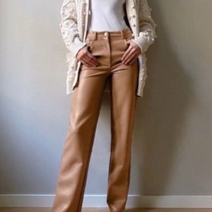 Aritzia Wilfred Leather Melina pants